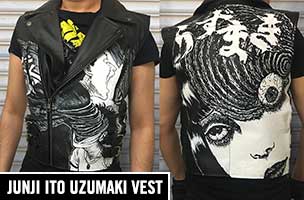 Junji Ito Uzumaki Horror Manga Vest