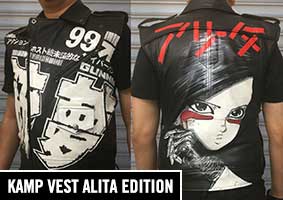 Kamp Cybergirl Cyberpunk Leather Vest Alita Edition