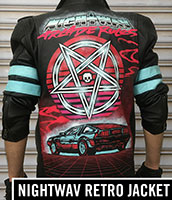 Kung Fury Leather Retrowave Jacket